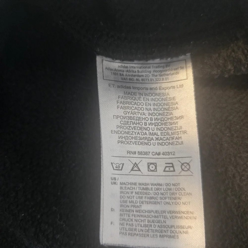 Adidas Black Pullover Hoodie Sweatshirt Size: S - Picture 2 of 5